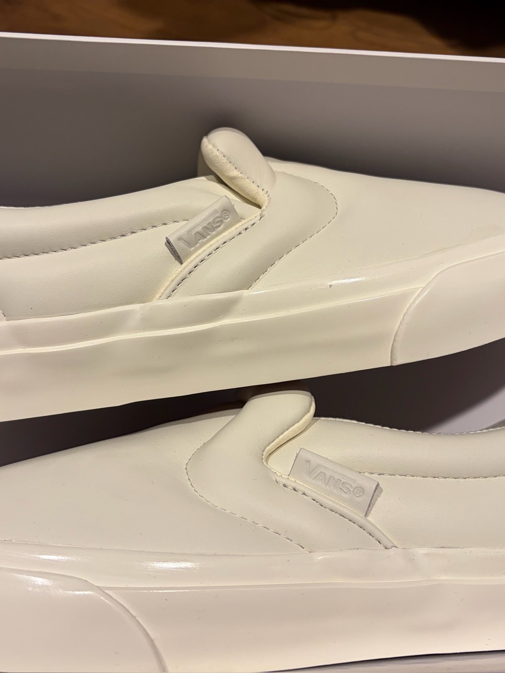 Proenza Schouler x Vans Ecru Slip-On Sneakers - Picture 5 of 8
